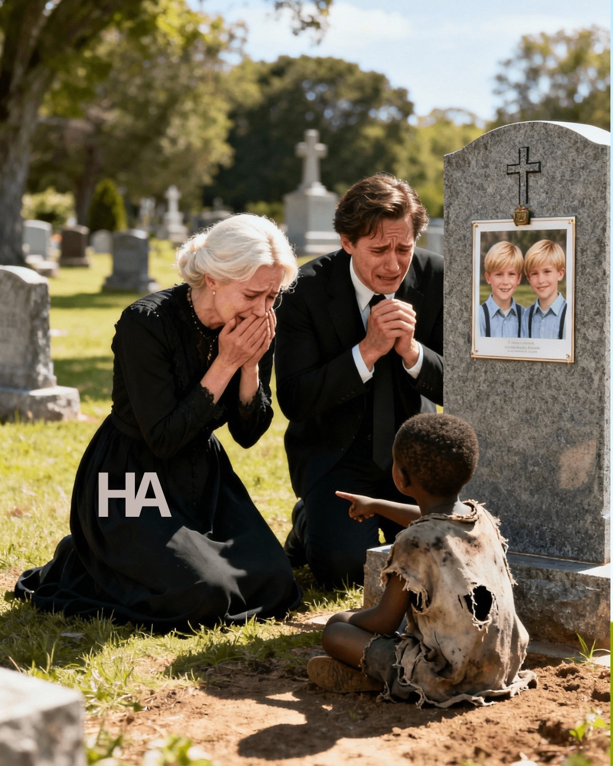 SULLE TOMBE DEI TUOI FIGLI, UNA RAGAZZA SENZATETTO URLA: "I GEMELLI NON SONO MORTI... SONO IN UN ORFANOTROFIO!"