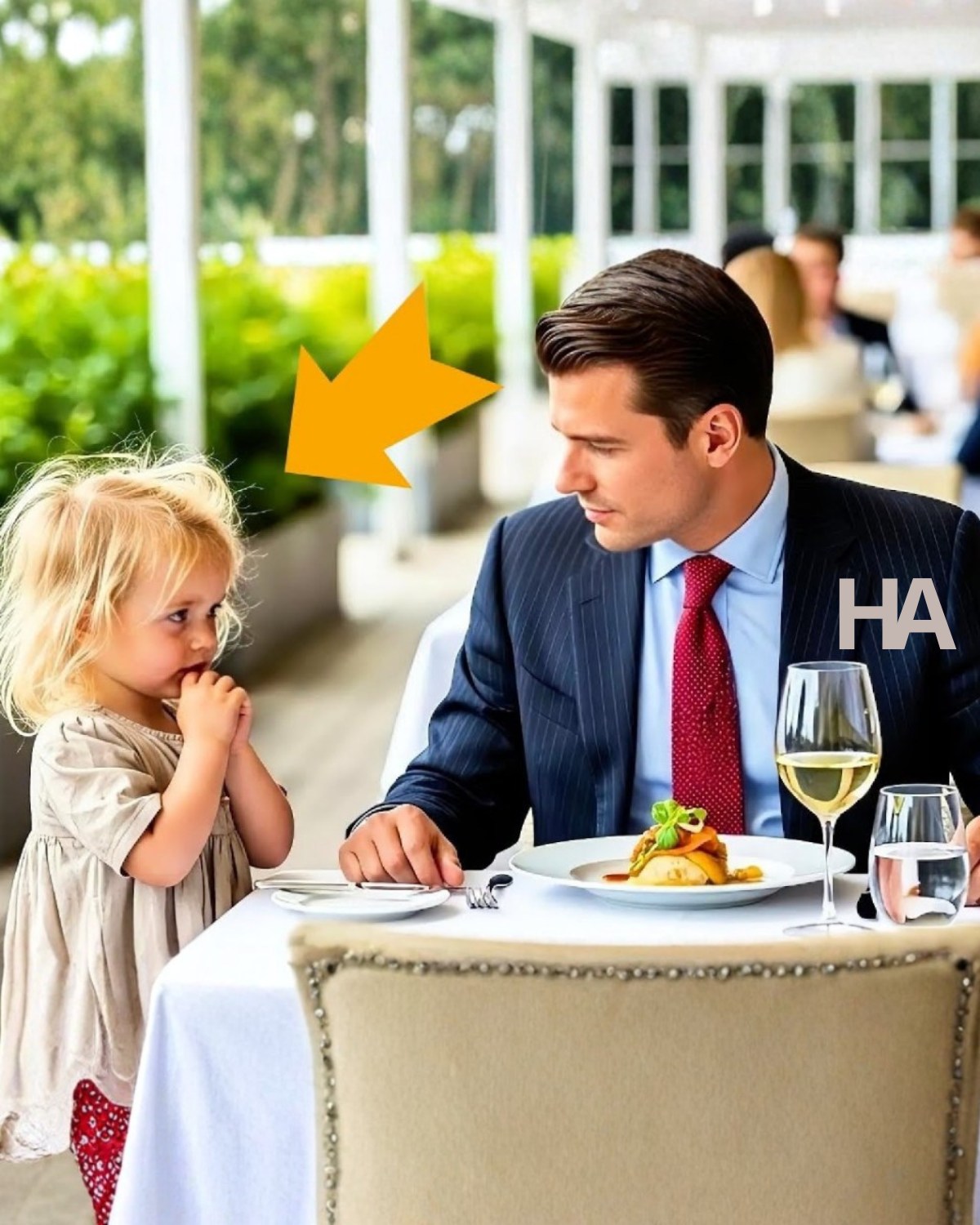 È ENTRATA IN UN RISTORANTE DI LUSSO E TI HA CHIAMATO "PAPÀ". ERI MILIONARIO... MA QUELLA PAROLA TI HA SPACCATO COMPLETAMENTE.