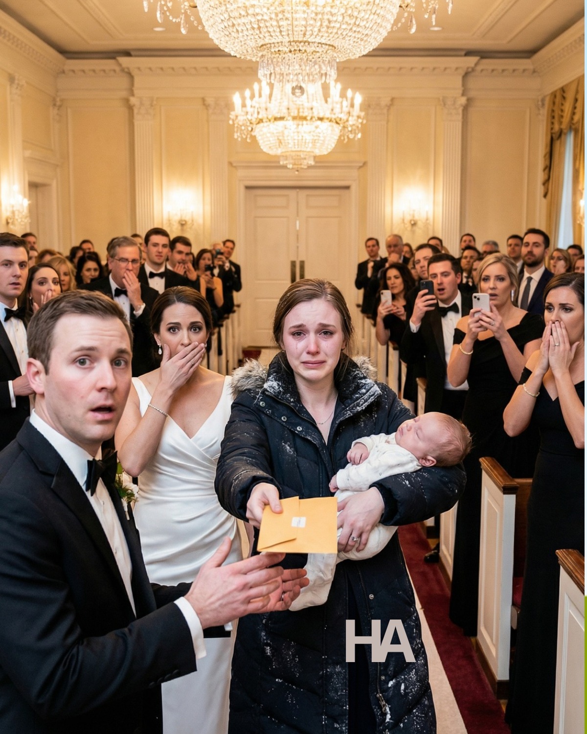 ENTRI ALLE SUE NOZZE DA SOGNO CON UN NEONATO E UNA BUSTA SIGILLATA... E IL SUO SORRISO MUORE PER PRIMO