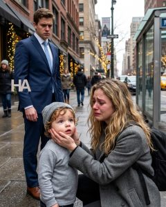 “CI HANNO CACCIATO FUORI, RAGAZZO… NON C’È NESSUN NUOVO ANNO PER NOI” 💔: il miliardario che ti ha visto sul marciapiede ha fatto l’unica cosa che nessuno si aspettava