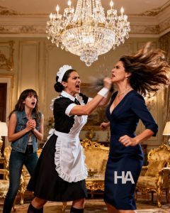 LA FIGLIA DEL MILIONARIO VEDOVA SI TRAVESTE DA BIELLA... E UNA CAMERIERA FINISCE PER SALVARE I TRE GEMELLI PRIMA CHE LA FIDANZATA "PERFETTA" POSSA FARLI SCOMPARIRE