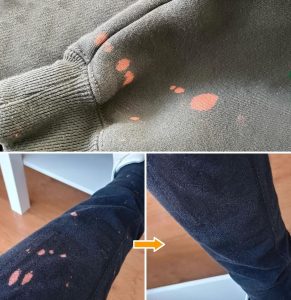 COME RIMEDIARE ALLE MACCHIE DI CANDEGGINA SUI TESSUTI CON 2 TRUCCHI SEMPLICI E EFFICACI