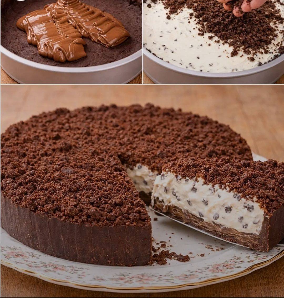 Sbriciolata al Cacao 🍫 Sbriciolata al Cacao Senza Cottura – Il Dolce Freddo Italiano Irresistibile