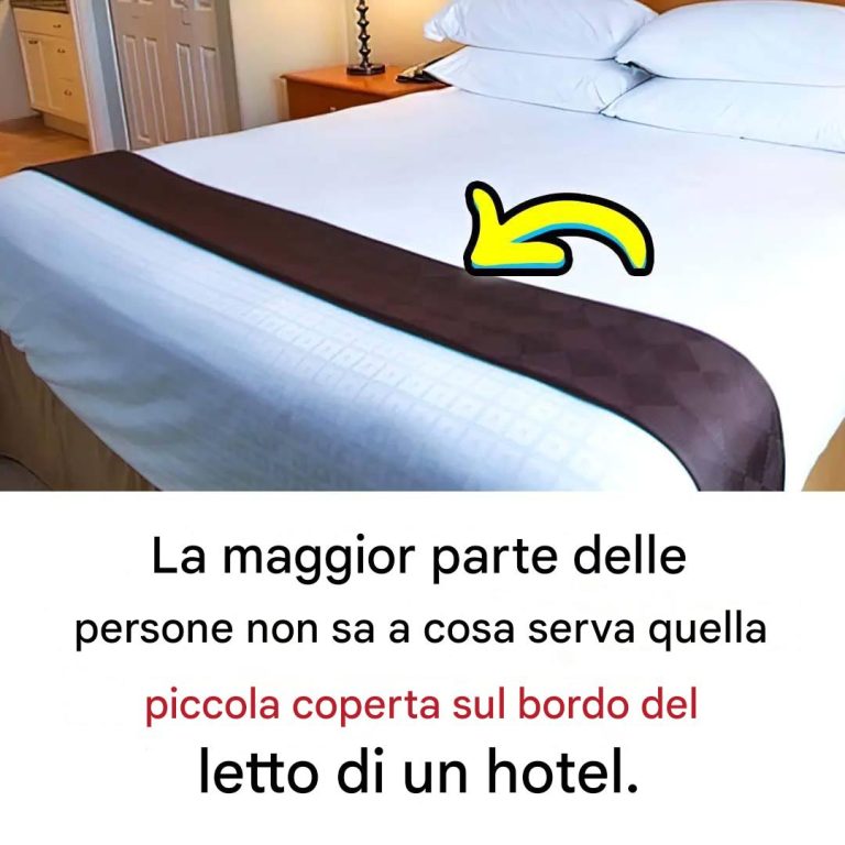 A cosa serve una piccola coperta posta sul bordo del letto di un hotel?
