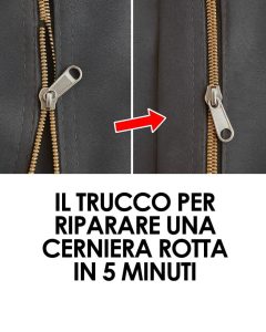 Hai una zip bloccata? Niente panico! Con il semplice “metodo della matita” puoi sbloccare cerniere di pantaloni, giacche e altro in un attimo. Basta strofinare la mina sui dentini; ecco come.