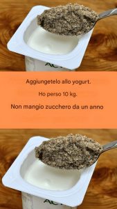 Aggiungilo allo yogurt. Ho perso 10 chili. Non mangio zucchero da un anno.