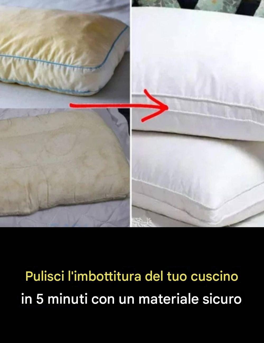 Pulisci l'imbottitura del cuscino