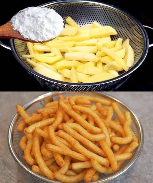 Il segreto dello chef per rendere le patatine fritte perfettamente croccanti e deliziose da leccarsi le dita