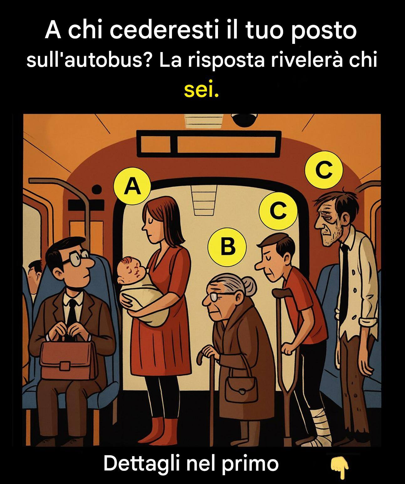 A chi daresti il ​​tuo posto? 8 enigmi che rivelano la tua vera natura