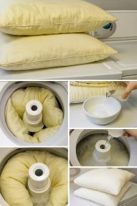 Per sbiancare i cuscini ingialliti e macchiati, senza bisogno di detersivo: ecco un consiglio