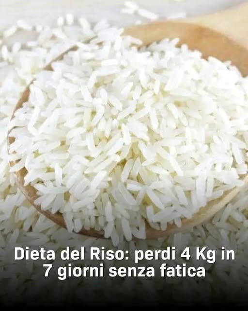 Dieta del Riso perdi 4 Kg in 7 giorni senza fatica