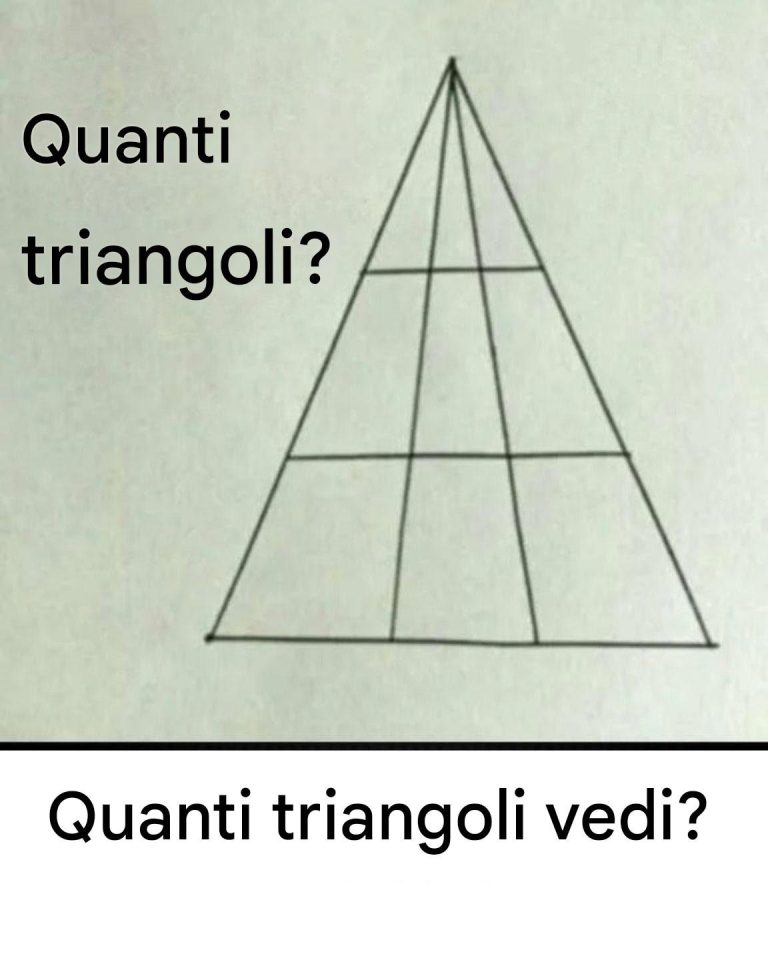 Quanti triangoli vedi in questa immagine?