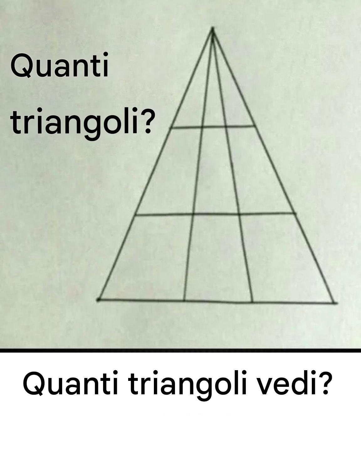 Quanti triangoli vedi in questa immagine?