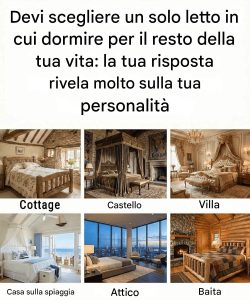 Devi scegliere un solo letto in cui dormire per il resto della tua vita: la tua scelta rivela più di quanto pensi. Controlla il primo commento👇