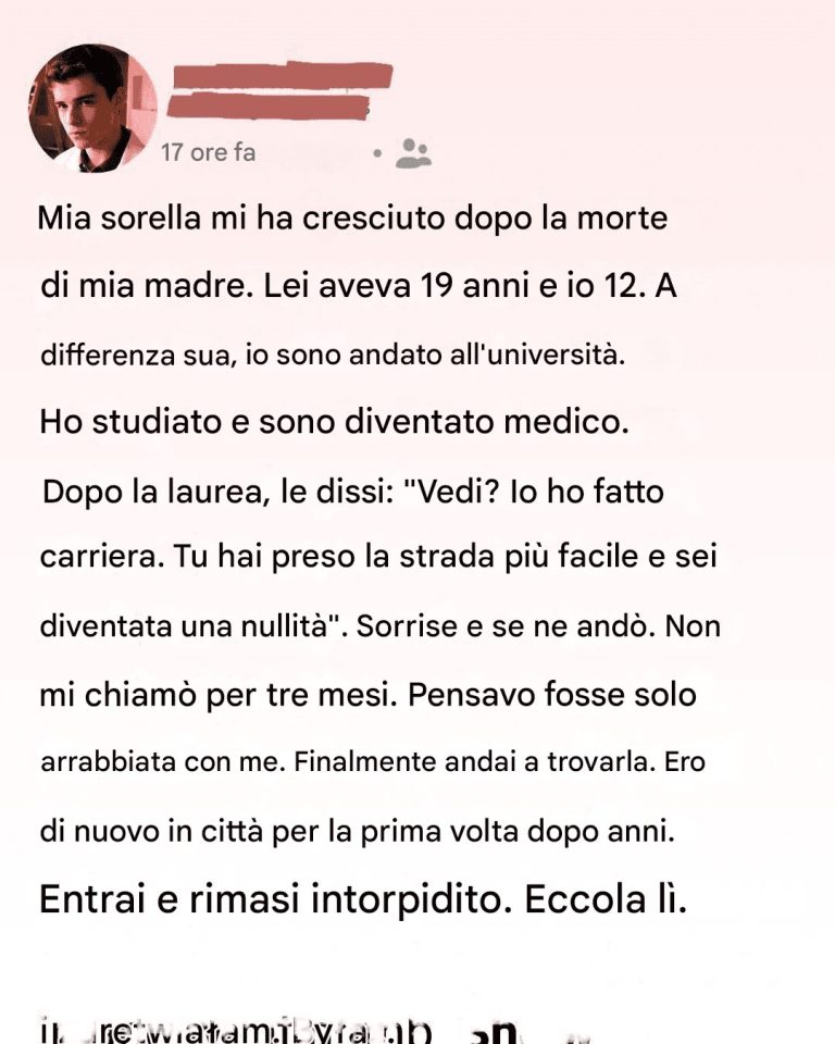 Mia sorella mi ha cresciuto dopo la morte di mia madre. La chiamavo "nessuno", a meno che non sapessi la verità.