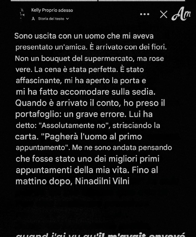 Il mio appuntamento ha insistito per pagare il conto – mi pento di avergli fatto pagarev