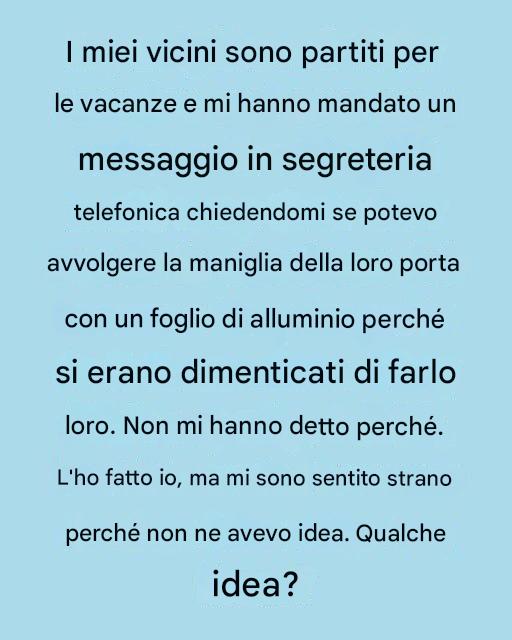 Avvolgi la maniglia della porta con un foglio di alluminio prima di andare a letto: un trucco di sicurezza sorprendentemente efficace