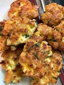 Frittelle di pollo al formaggio