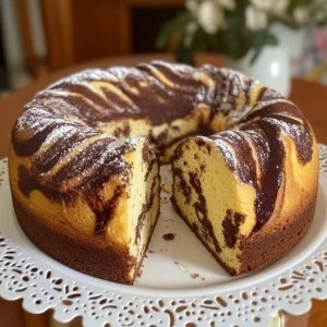 Torta marmorizzata morbidissima Ingredienti: 4 uova intere 200 grammi di zucchero 200 grammi di latte 300 grammi di farina di grano tenero (tipo 00) 150 ml di olio vegetale 1 bustina di lievito per dolci 1 bustina di zucchero vanigliato 1 cucchiaio di cacao amaro Preparazione: (La ricetta non è identica a quella in foto ) Solo i membri educati dicono grazie Ricetta nel primo commento