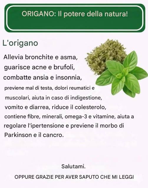 Perché non usarlo prima dell’origano…vedi altro