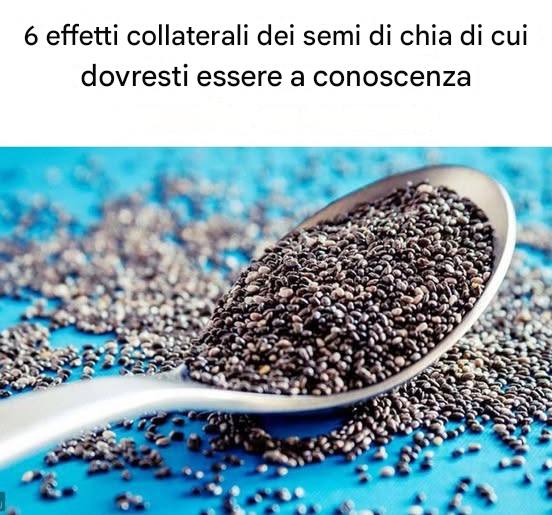 6 effetti collaterali dei semi di chia che dovresti conoscere