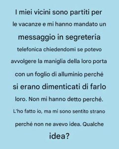 Avvolgi la maniglia della porta con un foglio di alluminio prima di andare a letto: un trucco di sicurezza sorprendentemente efficace