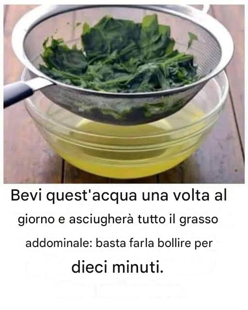 Bevi quest'acqua e noterai gli effetti.