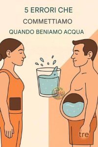 5 errori comuni quando si beve acqua che possono influire sulla salute