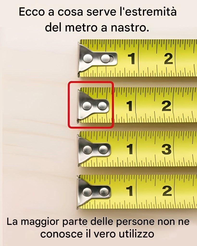 A cosa serve l’estremità del metro a nastro?