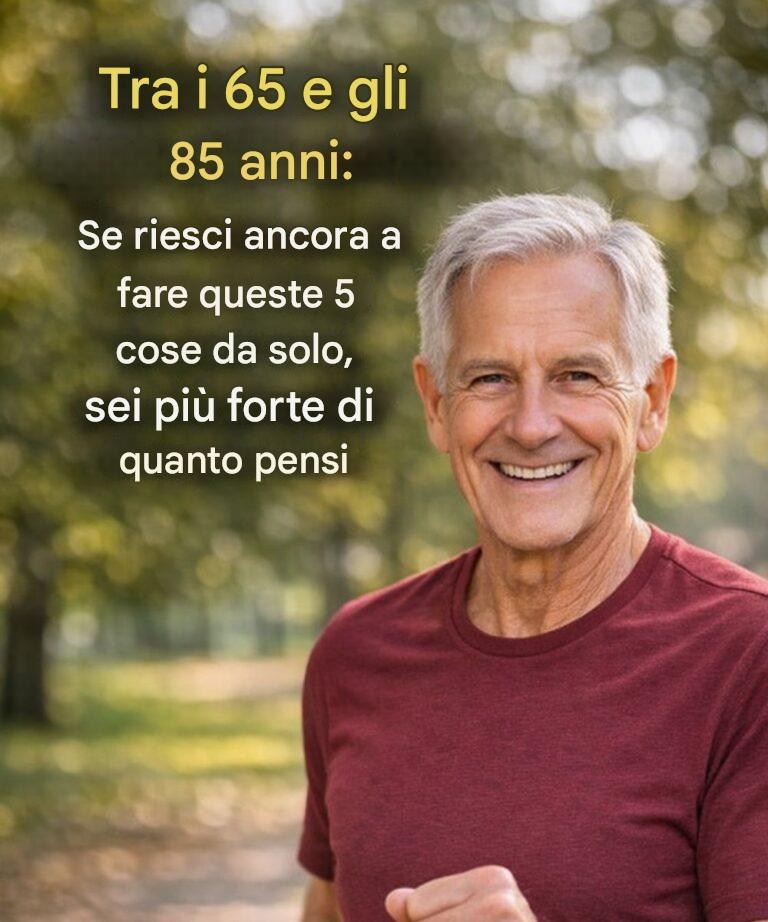 Tra i 65 e gli 85 anni: se riesci ancora a fare queste 5 cose in autonomia, sei più forte di quanto pensi.