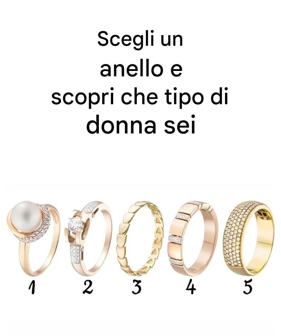 Scegli un anello e scopri che tipo di donna sei
