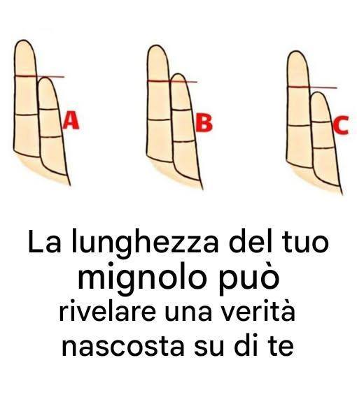 La lunghezza del tuo mignolo rivela una verità nascosta su di te