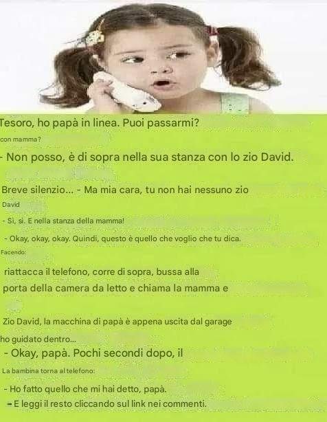 Barzelletta del giorno: mamma e zio David