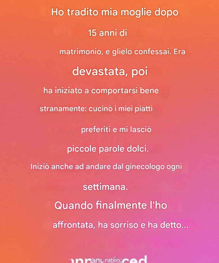 Dopo aver ammesso il mio errore, la reazione di mia moglie ha cambiato tutto.