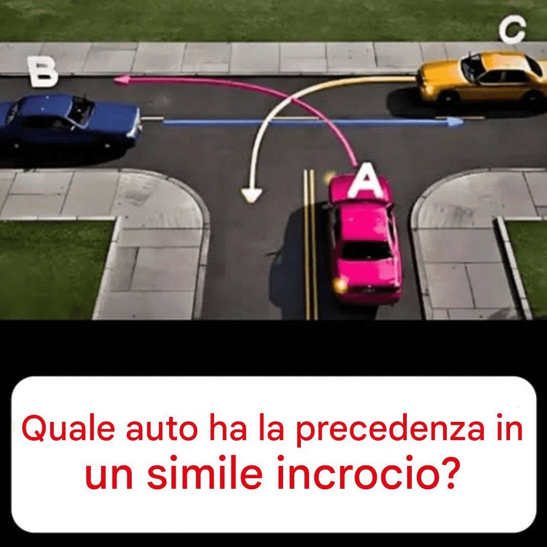 Quale auto ha la precedenza in questo tipo di incrocio? Pochi automobilisti conoscono la risposta coretta