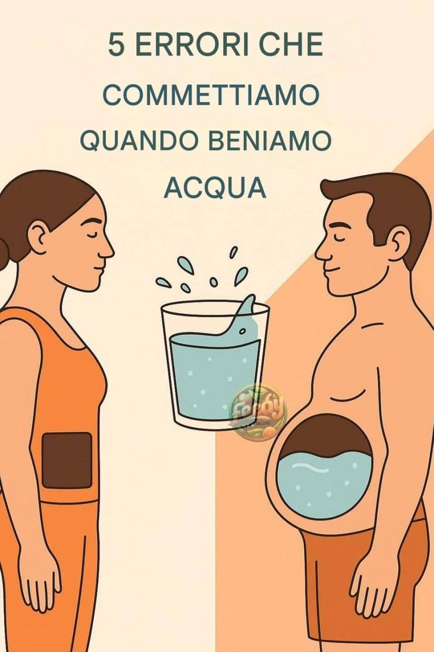 5 errori comuni quando si beve acqua che possono influire sulla salute