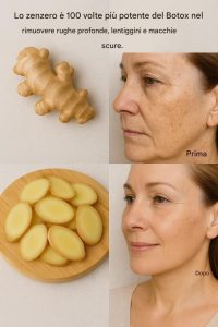 Lo zenzero è 100 volte più potente del Botox nel rimuovere rughe profonde, lentiggini e macchie scure. Devo dire qualcosa per continuare a ricevere le mie prescrizioni…