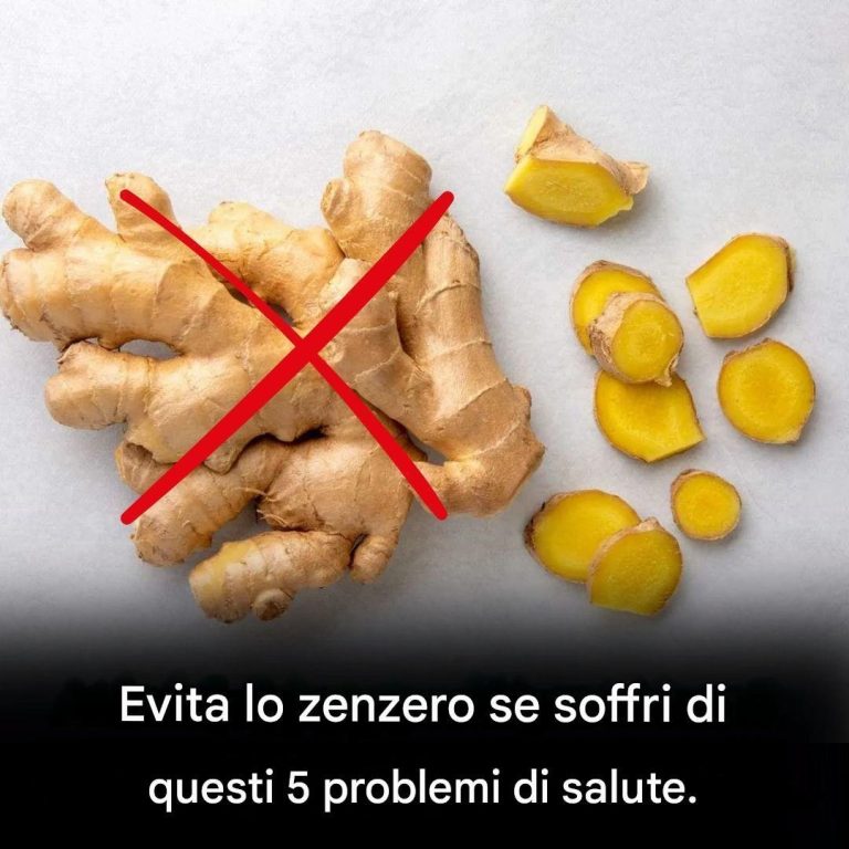 Evita lo zenzero se soffri di questi 5 problemi di salute.