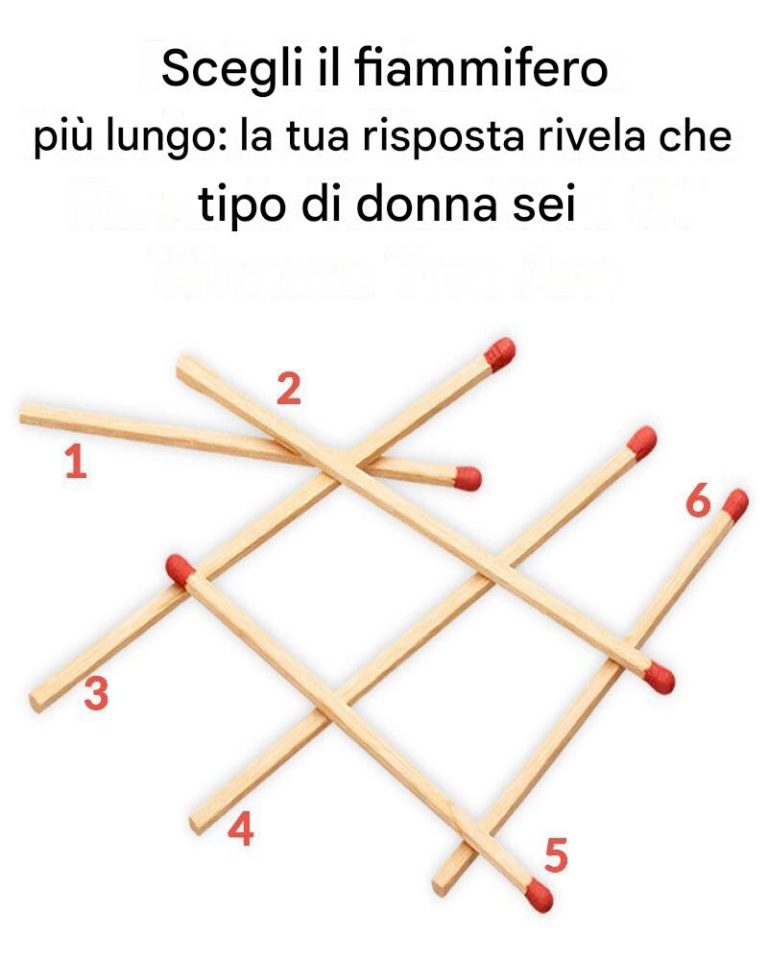 Scegli il fiammifero più lungo: la tua risposta rivela che tipo di donna sei