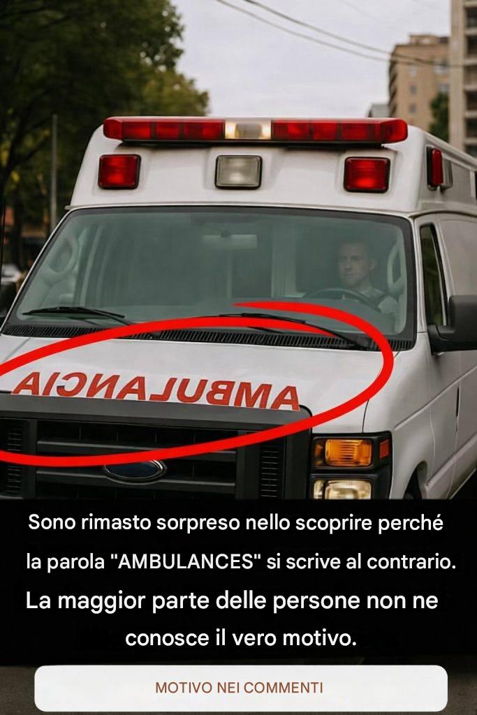 A tal fine, il którego nazwy karetek pogotowia mają nazwy napisane od tyłu.