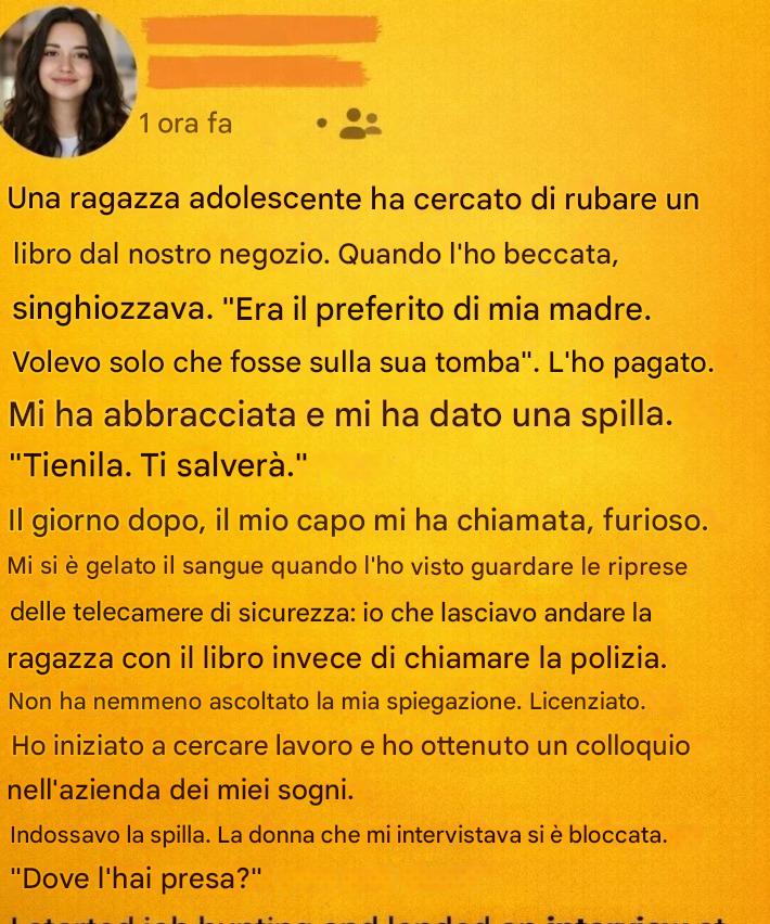 Ho pagato il prezzo della mia gentilezza e ho perso il lavoro, ma la spilla che ho ricevuto in seguito ha cambiato tutto.