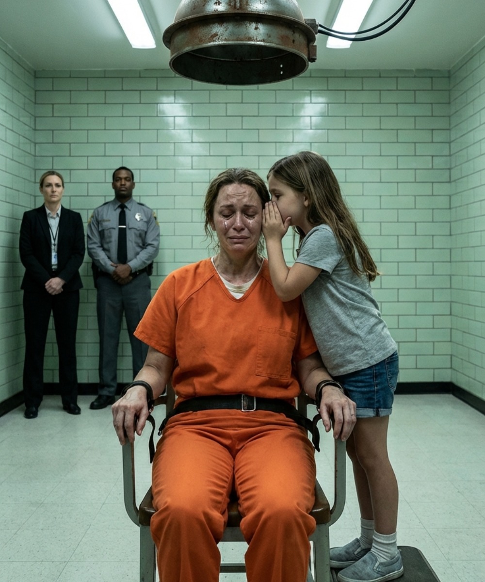 CHIESE DI VEDERE SUA FIGLIA PRIMA DI MORIRE… E LE COSE CHE LA BAMBINA LE SUSSURRÒ CAMBIARONO PER SEMPRE IL SUO DESTINO.  L'orologio segnò le sei del mattino quando le guardie aprirono la pesante porta di ferro della cella.  L'eco metallico risuonò in tutto il corridoio del braccio detentivo.  Dentro c'era Ramira Fuentes.  Cinque anni in attesa di questo giorno.  Cinque anni a gridare la sua innocenza a muri grigi che non le rispondevano mai.  Tra poche ore, avrebbe affrontato la sua condanna definitiva.  Ramira sedeva sul bordo del letto, con lo sguardo fisso sul pavimento. La sua uniforme carceraria le pendeva mollemente sul corpo esile. Le mani le tremavano leggermente.  Quando le guardie entrarono, alzò la testa.  "Voglio vedere mia figlia", disse, con la voce secca, consumata dalla reclusione. "È tutto ciò che chiedo… lasciatemi vedere Salomé prima che sia tutto finito." La guardia più giovane evitò di guardarla.  Quella più anziana emise una risata amara.  "I condannati non hanno diritti."  Ramira strinse le labbra.  "È una bambina di otto anni... Non la vedo da tre anni."  Nessuno rispose.  Ma la richiesta non rimase confinata in quella cella.  Ore dopo, giunse sulla scrivania del direttore del carcere, il colonnello Méndez.  Sessant'anni.  Trenta di loro, passati a guardare i colpevoli, i bugiardi, gli assassini e gli uomini distrutti sfilare davanti ai suoi occhi.  Aveva imparato a riconoscere la colpa negli occhi delle persone.  Il fascicolo di Ramira Fuentes era chiaro.  Le prove sembravano inconfutabili.  Impronte digitali sull'arma.  Vestiti macchiati.  Un testimone che affermava di averla vista uscire di casa quella notte.  Tutto puntava a lei.  Eppure…  Ogni volta che Méndez ripensava ai suoi occhi durante il processo, provava un disagio difficile da spiegare.  Non vedeva odio.  Non vedeva violenza.  Vedeva qualcosa di diverso.  Qualcosa che non corrispondeva al profilo di un'assassina.  Chiuse lentamente il fascicolo.  "Portatemi la ragazza", ordinò infine.  Tre ore dopo, un furgone bianco si fermò davanti al carcere.  Salomé Fuentes scese.  Otto anni.  Capelli biondi.  Occhi grandi e silenziosi.  Teneva la mano di un'assistente sociale.  Non piangeva.  Non faceva domande.  Percorse il lungo corridoio del braccio detentivo come se la paura non esistesse per lei.  Le prigioniere tacquero al suo passaggio.  C'era qualcosa di strano in quella ragazza.  Qualcosa che incuteva rispetto.  Quando entrò nella piccola sala colloqui, Ramira era già seduta al tavolo, ammanettata.  Vedendola entrare, il suo viso si incupì.  Le lacrime scorrevano incontrollate.  "Figlia mia... la mia piccola Salomé..."  L'assistente sociale le lasciò la mano.  La bambina si avvicinò alla madre senza correre.  Passo dopo passo.  Come se ogni secondo pesasse enormemente.  Ramira tese le mani ammanettate.  Salomé si chinò e l'abbracciò forte.  Passò un intero minuto senza una parola.  Le guardie osservavano in silenzio.  L'assistente sociale fissava il telefono, distratta.  Poi accadde.  Salomé si avvicinò lentamente all'orecchio della madre.  E sussurrò qualcosa.