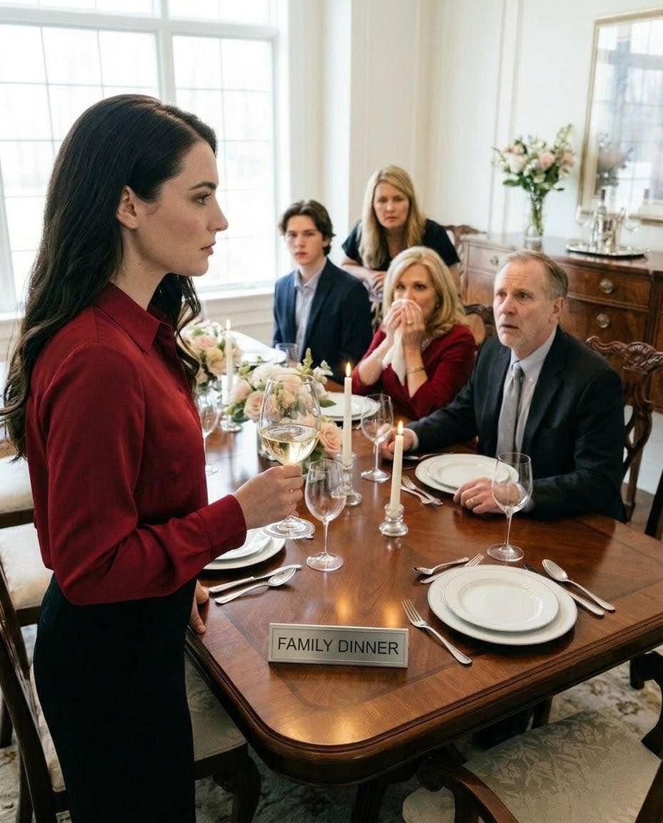 La mamma rise e disse: "Tu non fai parte di questa famiglia". Alzai il bicchiere e risposi: "Perfetto. Allora non chiedere soldi". Il suo viso si incupì. Papà sembrava sbalordito. Nella stanza calò un silenzio tombale...  La mamma – Denise, anche se la chiamavo mamma da quando avevo otto anni – rise nel suo bicchiere di vino e disse: "Tu non fai parte di questa famiglia".  Alzai il bicchiere e risposi: "Perfetto. Allora non chiedere soldi".  Tyler smise di sorridere. Papà guardò prima lei e poi me, come se la stanza si fosse mossa sotto i suoi piedi. Intorno a noi, una ventina di parenti sedevano immobili nella sala da pranzo dei miei genitori a Carmel, Indiana, con le forchette sospese sul pollo arrosto e il purè di patate.  Doveva essere una festa. Papà aveva appena compiuto sessantacinque anni e Tyler aveva scelto il dolce per annunciare che lui e la sua fidanzata, Rachel, si sarebbero sposati a settembre. Denise, riscaldata dallo Chardonnay e dalla presenza di un pubblico, aveva reso il tutto ancora più speciale. Prese una cartella blu da accanto alla sedia e annunciò che lei e papà avevano intenzione di trasferire la proprietà della baita di famiglia sul lago a Tyler prima del matrimonio, in modo che la proprietà "rimanesse alla prossima generazione".  Tutti applaudirono tranne me.  Posai la forchetta. "Davvero state dando la baita a Tyler quando il mutuo di questa casa è ancora in arretrato e le spese per la ristrutturazione di papà dell'anno scorso non sono ancora state pagate?"  Il sorriso di Rachel svanì. Tyler alzò gli occhi al cielo. Denise piegò il tovagliolo con movimenti lenti e precisi.  "Non sono affari tuoi", disse.  "Diventano affari miei ogni volta che mi mandi un messaggio chiedendomi aiuto."  Tyler si appoggiò allo schienale della sedia. "Dai, Emma. La baita è proprietà di famiglia."  Lo guardai. "Allora usate i soldi di famiglia."  Fu allora che Denise rise e disse: "Oh, tesoro. Tu non fai parte di questa famiglia."  Nella stanza calò un silenzio tombale.  All'improvviso mi ritrovai di nuovo quattordicenne, imparando quanto velocemente la gentilezza potesse trasformarsi in gerarchia. Tyler era l'erede, il figlio, il futuro. Io ero la figlia in più, grata, del primo matrimonio di papà – quella che Denise non aveva mai dimenticato non essere sua. Ma avevo comunque mandato i soldi. Diciannove mesi. Tremila dollari quasi ogni mese, di più quando l'officina di camion di Tyler fallì, di più quando le medicine di papà aumentarono dopo l'intervento di bypass. Denise mi diceva sempre di non dirglielo. Il suo orgoglio non lo avrebbe sopportato.  Così alzai il bicchiere.  "Perfetto", dissi. "Allora non chiedermi più soldi."  Papà aggrottò la fronte. "Quali soldi?"  Nessuno gli rispose.  Tirai fuori il telefono e aprii la cronologia dei trasferimenti. "I soldi che ho mandato a Denise ogni mese", dissi. "Per questa casa. Per le tue medicine. Per i pasticci di Tyler. Tutto questo finisce stasera."  Il viso di Denise impallidì.  E dal modo in cui papà la fissava, ho capito che la parte più crudele della serata non era ciò che aveva detto.  Era il fatto che lui non avesse mai saputo da dove provenissero i soldi... Continua nei commenti 👇 Vedi meno