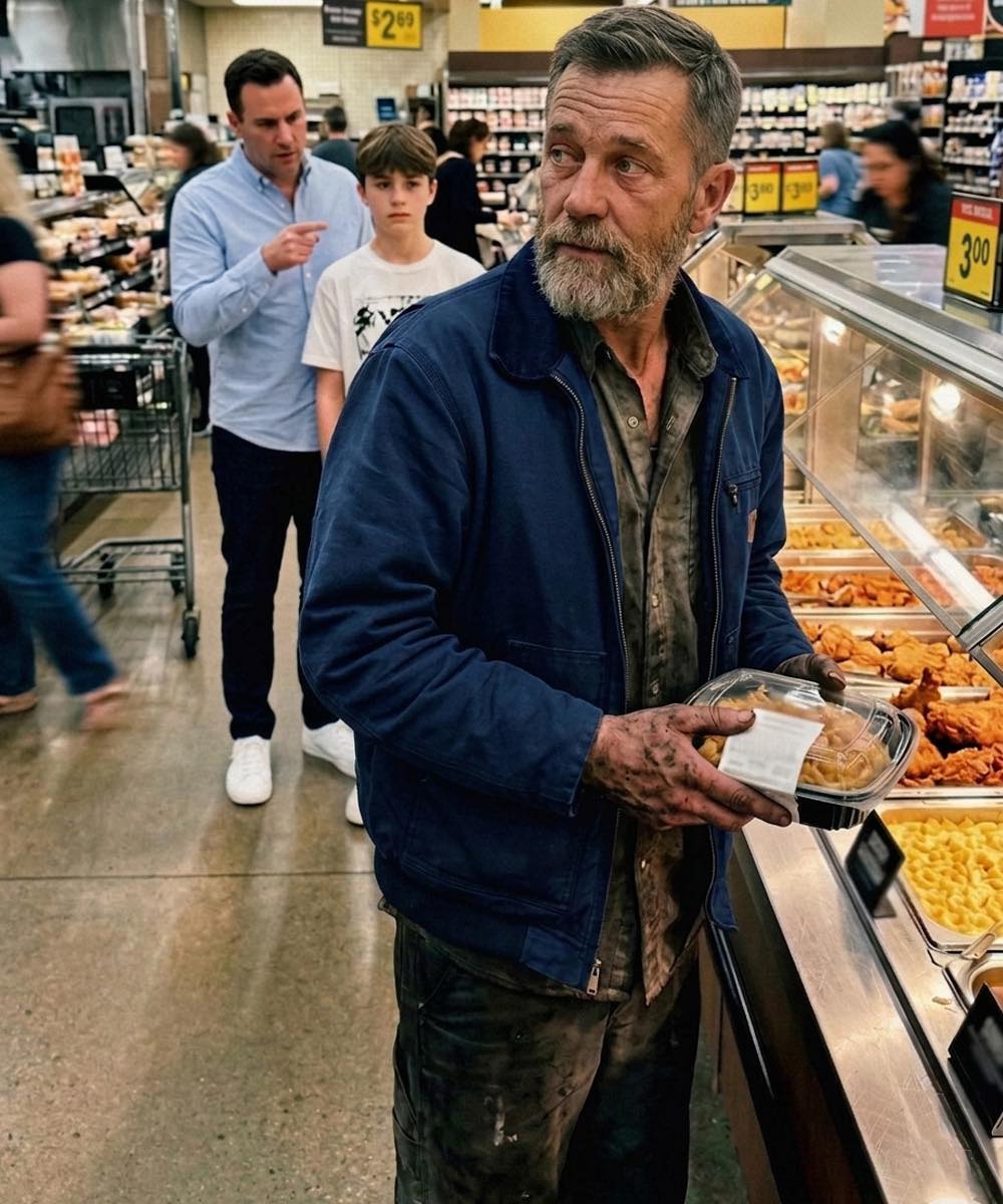 Un padre indicò le mie mani sporche di grasso e disse a suo figlio che ero un fallimento: pochi istanti dopo, la sua opinione su di me cambiò completamente.  Avevo saldato per gran parte della mia vita. Avevo iniziato subito dopo il liceo. Ora ero in piedi vicino al banco dei piatti pronti, cercando di decidere cosa prendere per cena.  Fissavo i vassoi sotto le lampade riscaldanti, cercando di rimanere sveglio. Avevo appena finito un lungo turno di 15 ore. Le mie mani erano ancora scure di grasso, per quanto avessi cercato di lavarle. I miei vestiti odoravano di metallo e fumo.  Sapevo che aspetto avevo.  Eppure, non mi vergognavo.  Poi sentii la voce di un uomo.  "Guardalo", disse a bassa voce. "Ecco cosa succede quando non prendi sul serio la scuola."  Rimasi immobile.  "Pensi che saltare le lezioni sia divertente?", continuò. "Vuoi finire così?" "Coperto di sporcizia, a fare lavori manuali per tutta la vita?"  Suo figlio non rispose subito.  Rimasi dov'ero, a fissare i vassoi, con la mascella serrata.  "È questo che vuoi?" insistette il padre.  "No," borbottò il ragazzo.  Sentii un nodo allo stomaco.  Avrei potuto avvicinarmi. Dire qualcosa. Dimostrargli che si sbagliava.  Ma non lo feci.  Presi una confezione di pollo fritto e mi diressi alla cassa. Lasciai che il mio lavoro parlasse da sé, come sempre.  E naturalmente... finirono proprio davanti a me in fila.  Li osservai. Belle camicie. Scarpe firmate. Chiavi di SUV luccicanti.  Il padre non si voltò.  Ma il ragazzo sì.  Continuava a lanciare occhiate alle mie mani.  E proprio in quel momento, il karma decise di intervenire e dare una lezione sia al padre che al figlio. Non me l'aspettavo.