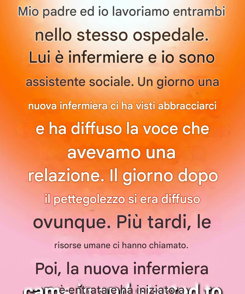 Un breve abbraccio in ufficio ha scatenato pettegolezzi, finché la vera ragione non ha cambiato la prospettiva di tutti.