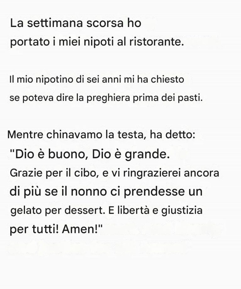 Questo messaggio è dedicato a tutti i nonni.